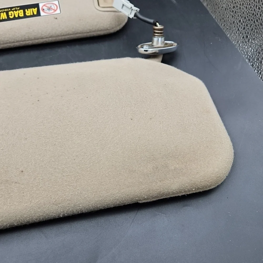 1999-2004 Acura RL Pair Sun Visors Left Right Genuine OEM Light Brown‎